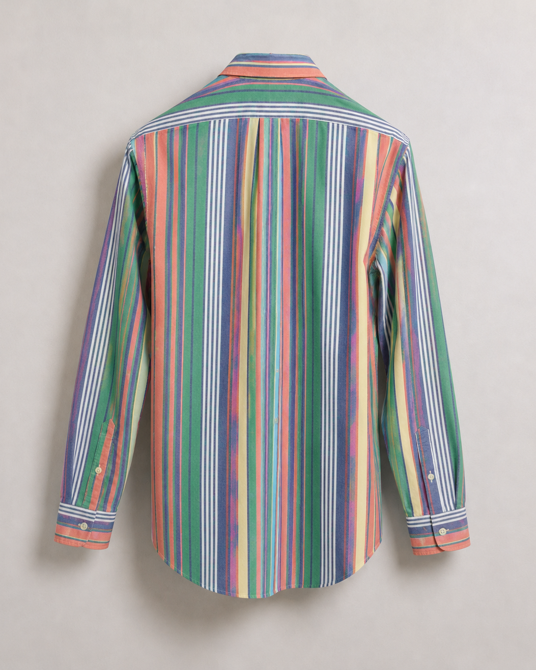 pre-loved Ralph Lauren multicolor striped Oxford shirt oversized custom fit back