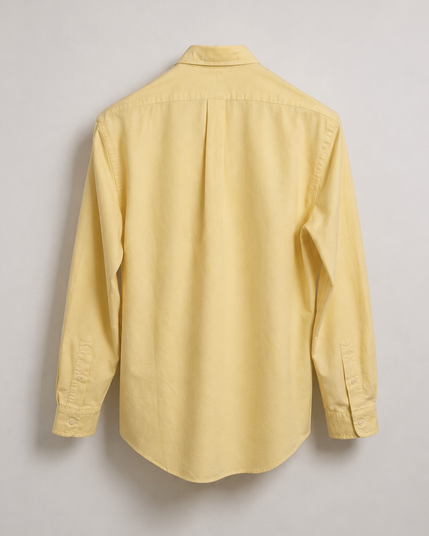 Authentic vintage Ralph Lauren oversized butter yellow button down back shirt