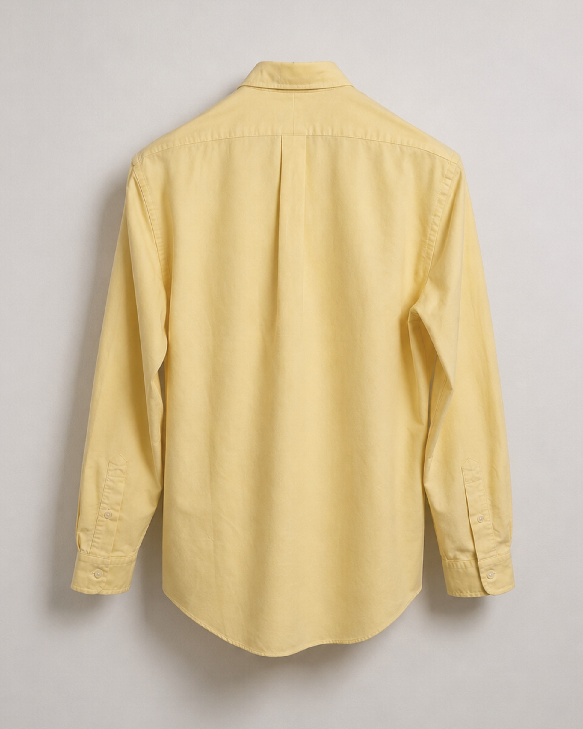 Authentic vintage Ralph Lauren oversized butter yellow button down back shirt