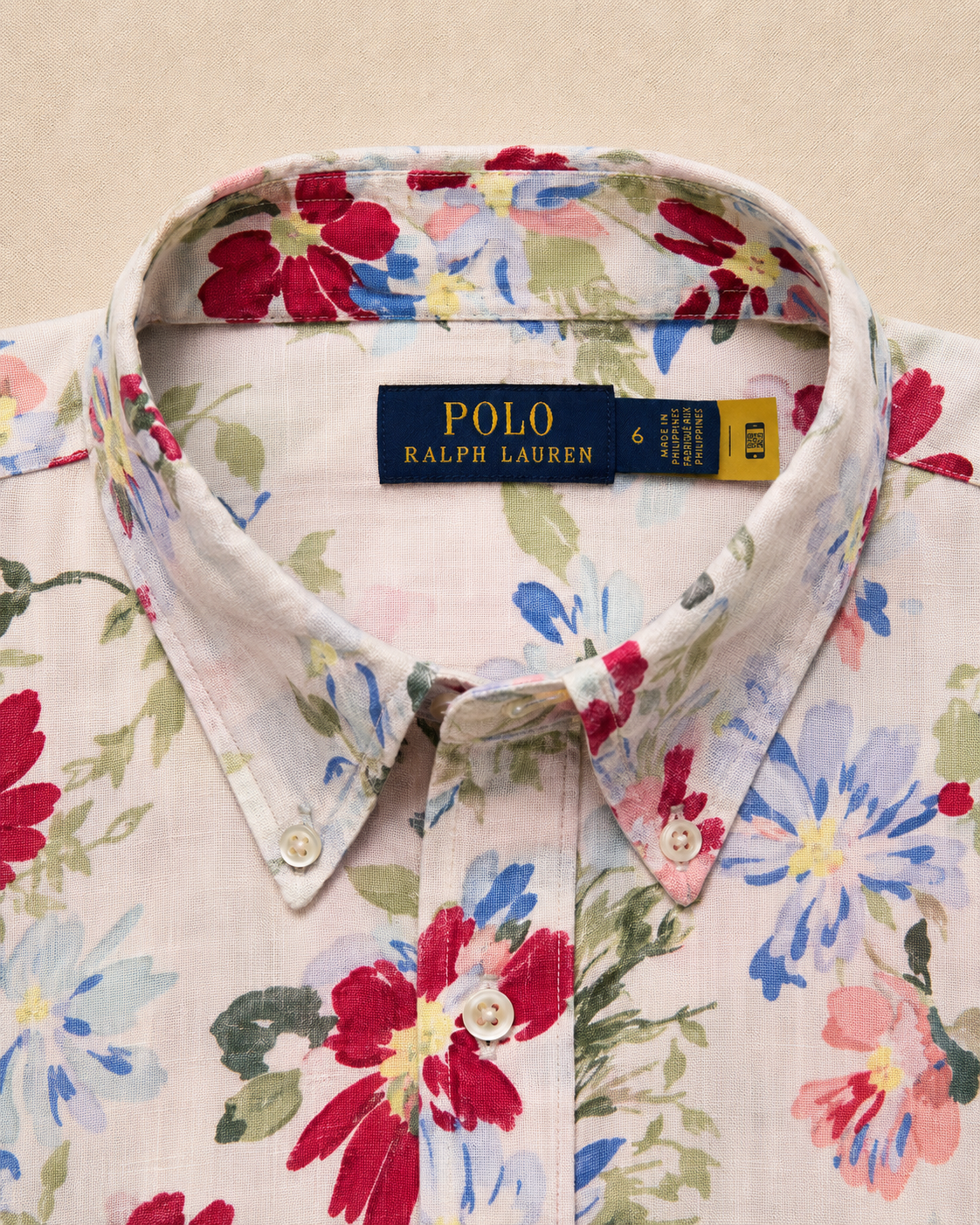Pre-loved Rare Vintage Ralph Lauren Floral Shirt – Classic Button Down Fit